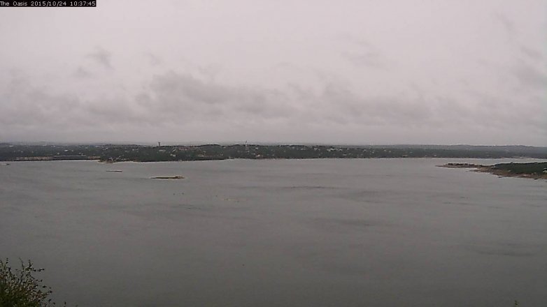 Lake Travis webcam, October 24, 2015 9:45 AM CT