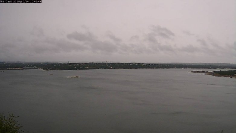 Lake Travis webcam, October 24, 2015 9:50 AM CT