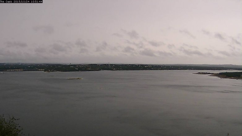 Lake Travis webcam, October 24, 2015 9:55 AM CT