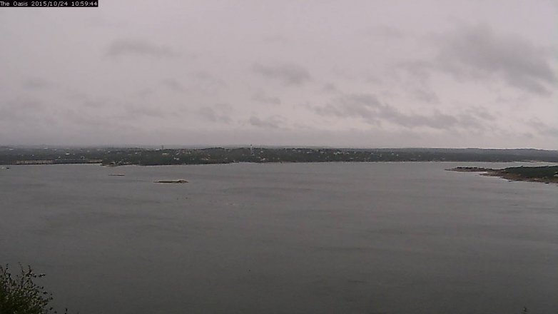 Lake Travis webcam, October 24, 2015 10:05 AM CT