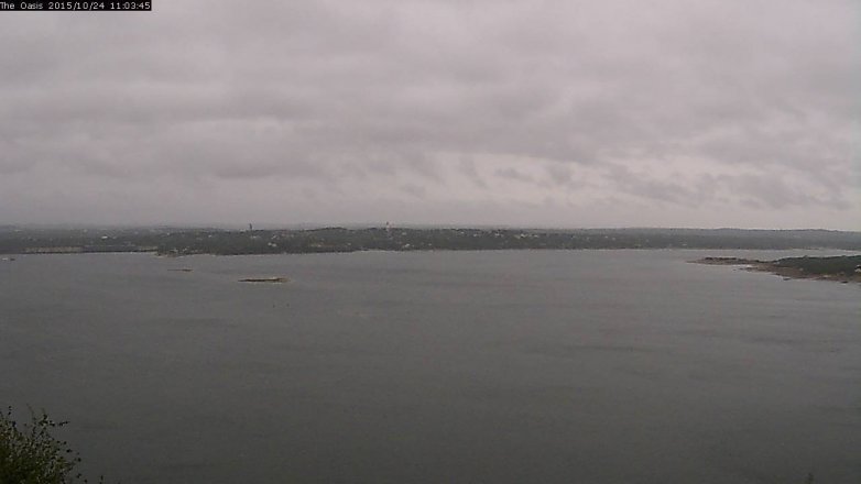 Lake Travis webcam, October 24, 2015 10:10 AM CT