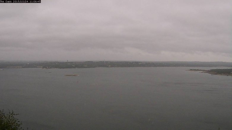 Lake Travis webcam, October 24, 2015 10:15 AM CT