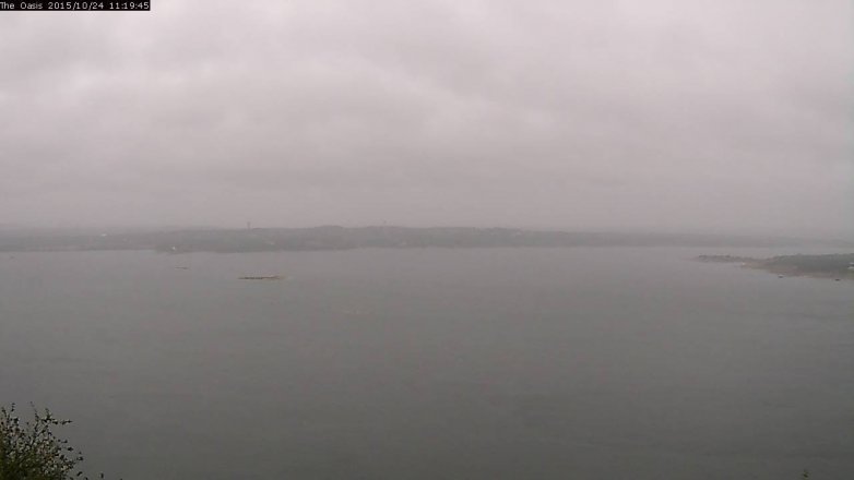 Lake Travis webcam, October 24, 2015 10:25 AM CT