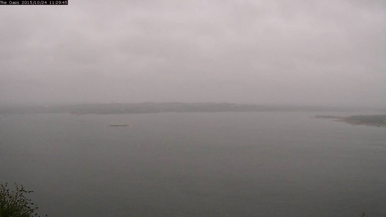 Lake Travis webcam, October 24, 2015 10:35 AM CT