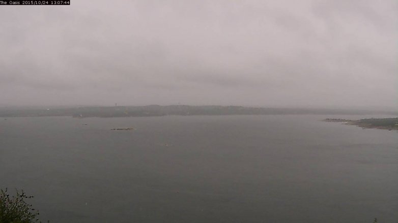 Lake Travis webcam, October 24, 2015 12:15 PM CT