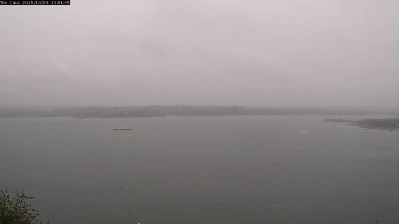 Lake Travis webcam, October 24, 2015 1:00 PM CT
