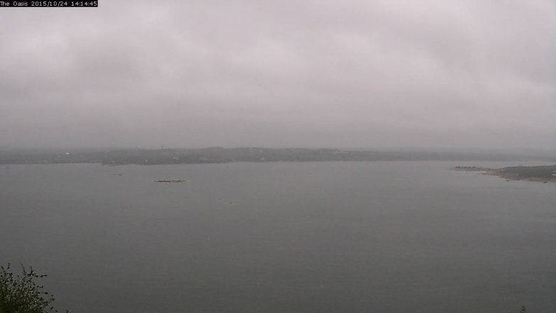 Lake Travis webcam, October 24, 2015 1:20 PM CT