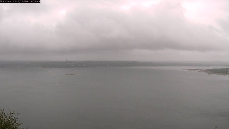 Lake Travis webcam, October 24, 2015 1:45 PM CT