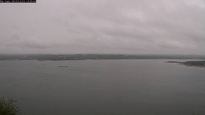 Lake Travis webcam, October 24, 2015 2:10 PM CT