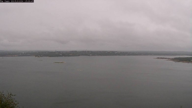 Lake Travis webcam, October 24, 2015 2:15 PM CT
