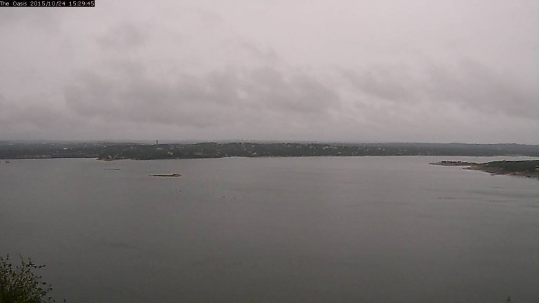 Lake Travis webcam, October 24, 2015 2:35 PM CT
