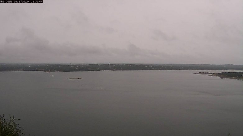Lake Travis webcam, October 24, 2015 2:40 PM CT
