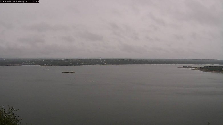 Lake Travis webcam, October 24, 2015 2:45 PM CT