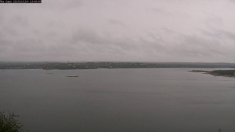 Lake Travis webcam, October 24, 2015 2:50 PM CT