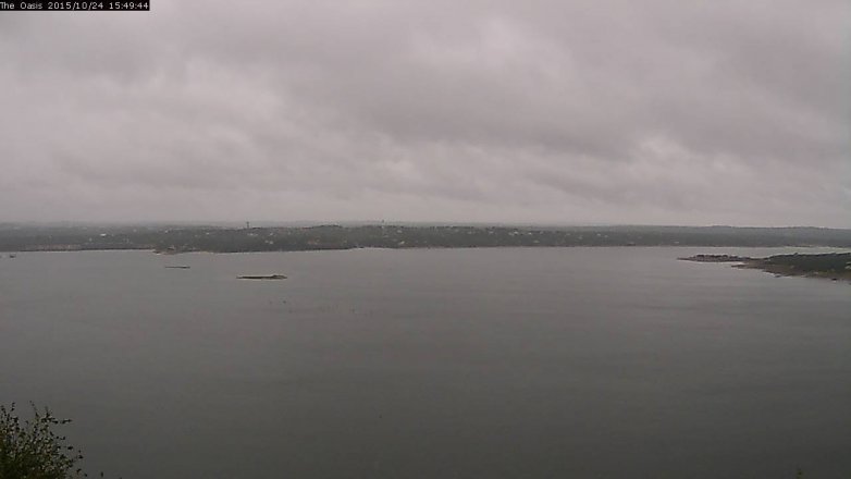 Lake Travis webcam, October 24, 2015 2:55 PM CT