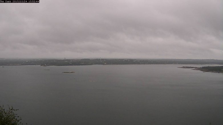 Lake Travis webcam, October 24, 2015 3:00 PM CT