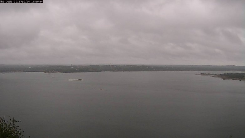 Lake Travis webcam, October 24, 2015 3:05 PM CT