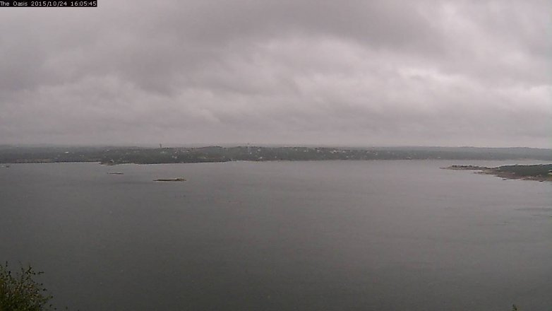 Lake Travis webcam, October 24, 2015 3:10 PM CT