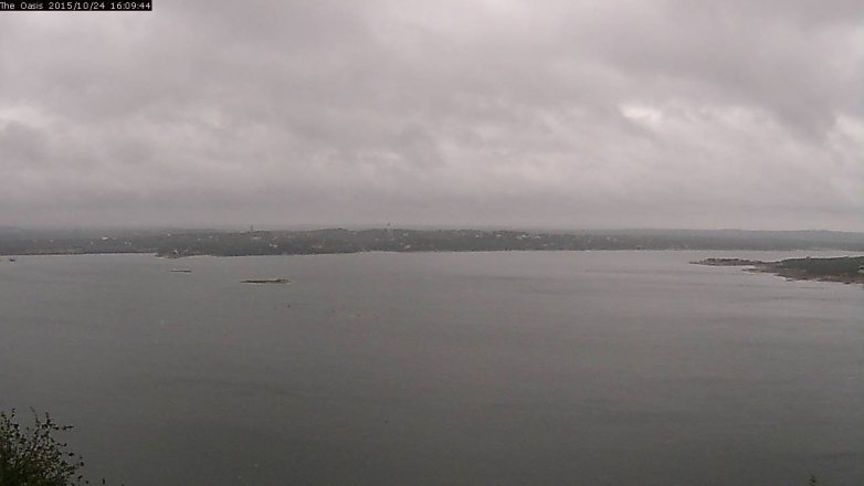 Lake Travis webcam, October 24, 2015 3:15 PM CT