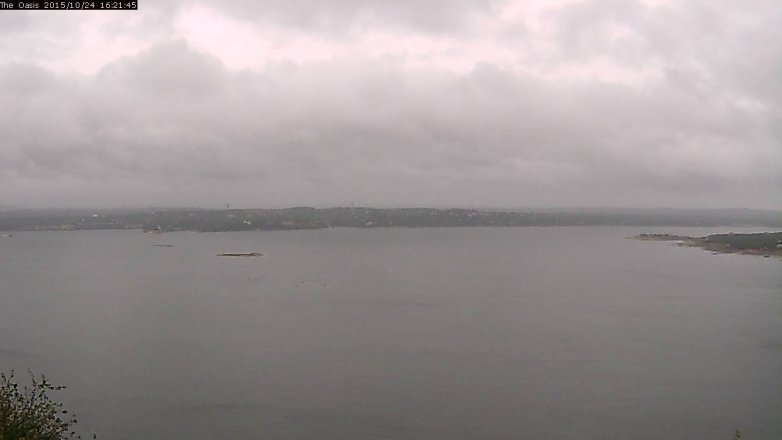 Lake Travis webcam, October 24, 2015 3:25 PM CT