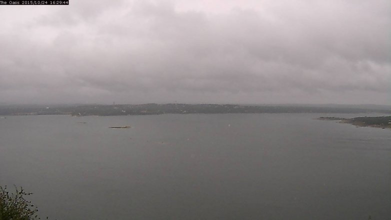 Lake Travis webcam, October 24, 2015 3:35 PM CT