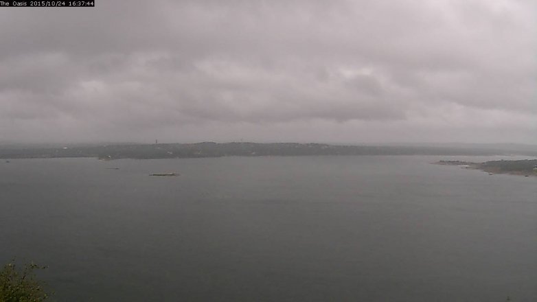 Lake Travis webcam, October 24, 2015 3:45 PM CT