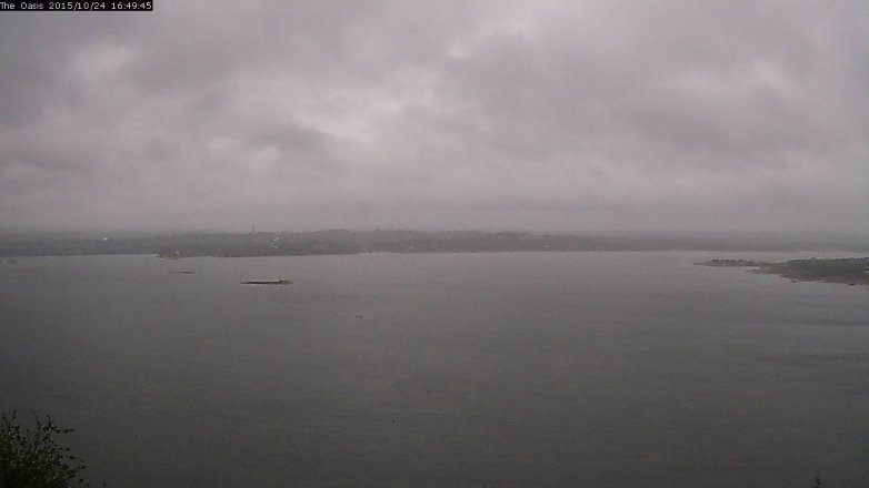 Lake Travis webcam, October 24, 2015 3:55 PM CT