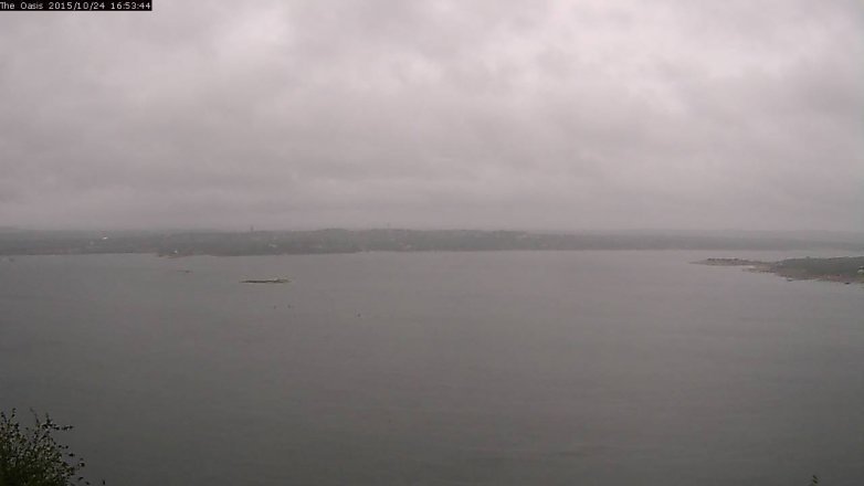 Lake Travis webcam, October 24, 2015 4:00 PM CT
