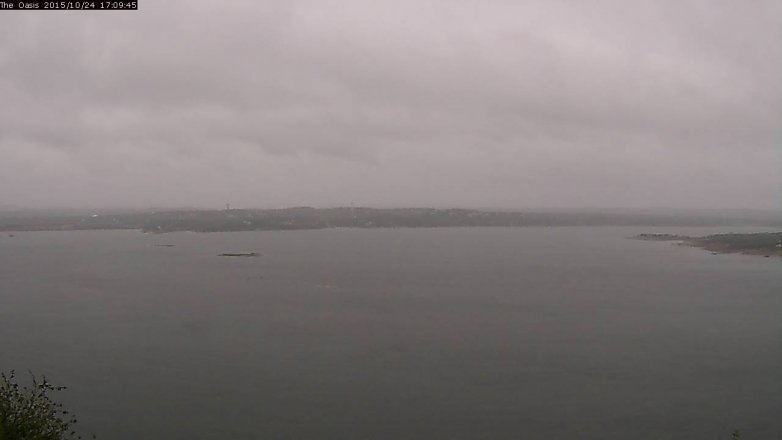 Lake Travis webcam, October 24, 2015 4:15 PM CT