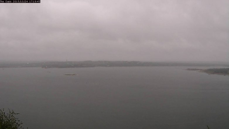 Lake Travis webcam, October 24, 2015 4:25 PM CT