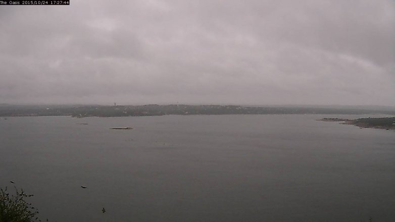 Lake Travis webcam, October 24, 2015 4:35 PM CT