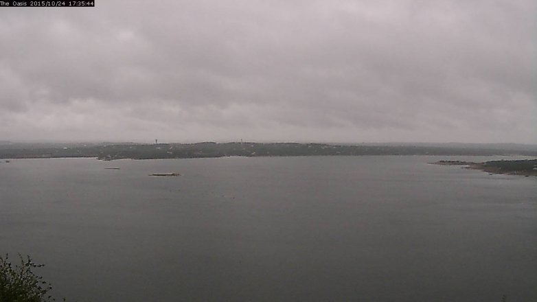Lake Travis webcam, October 24, 2015 4:40 PM CT