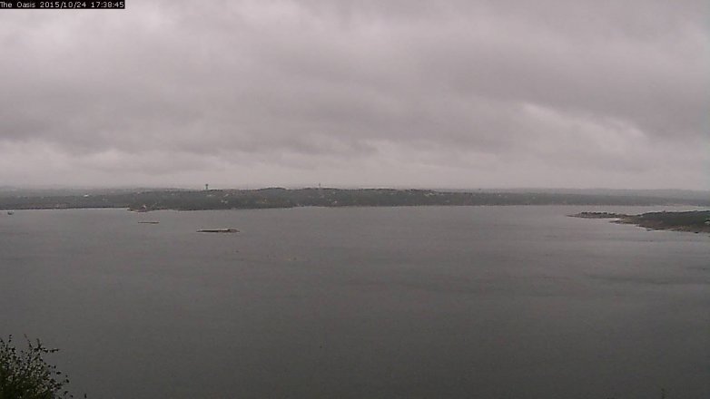 Lake Travis webcam, October 24, 2015 4:45 PM CT