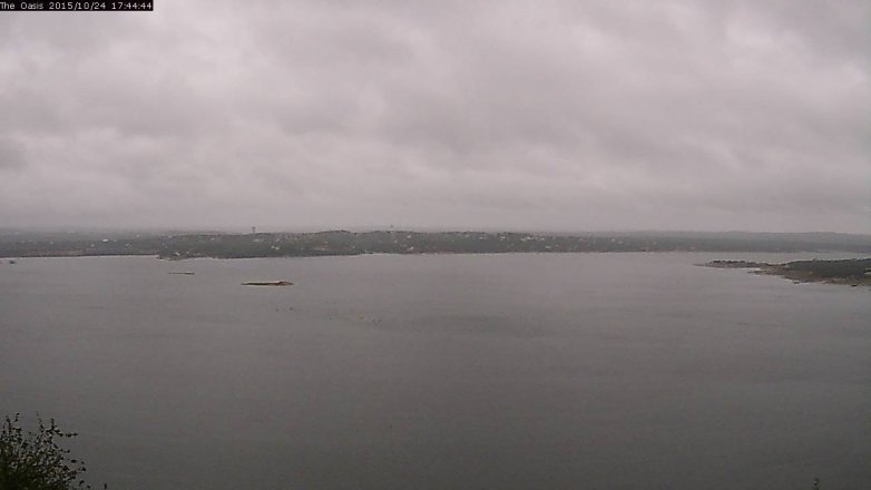 Lake Travis webcam, October 24, 2015 4:50 PM CT