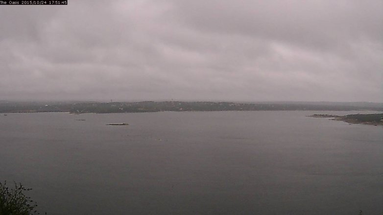 Lake Travis webcam, October 24, 2015 5:00 PM CT
