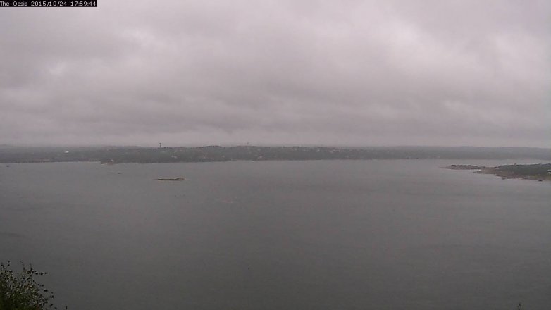 Lake Travis webcam, October 24, 2015 5:05 PM CT