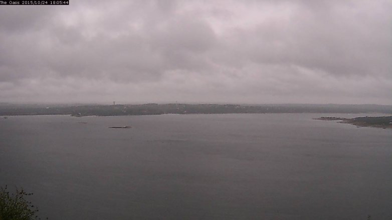 Lake Travis webcam, October 24, 2015 5:10 PM CT