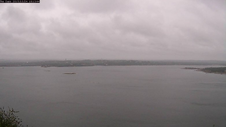 Lake Travis webcam, October 24, 2015 5:20 PM CT