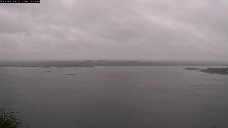 Lake Travis webcam, October 24, 2015 5:25 PM CT