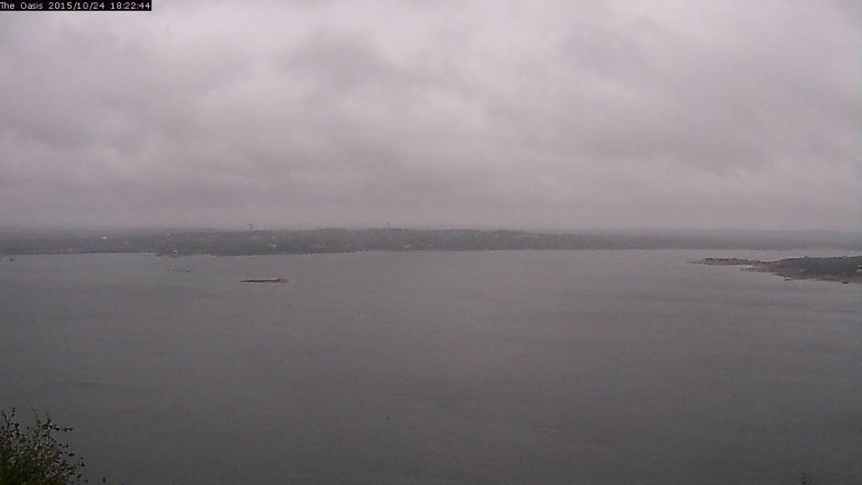 Lake Travis webcam, October 24, 2015 5:30 PM CT