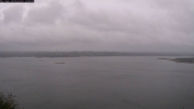 Lake Travis webcam, October 24, 2015 6:00 PM CT