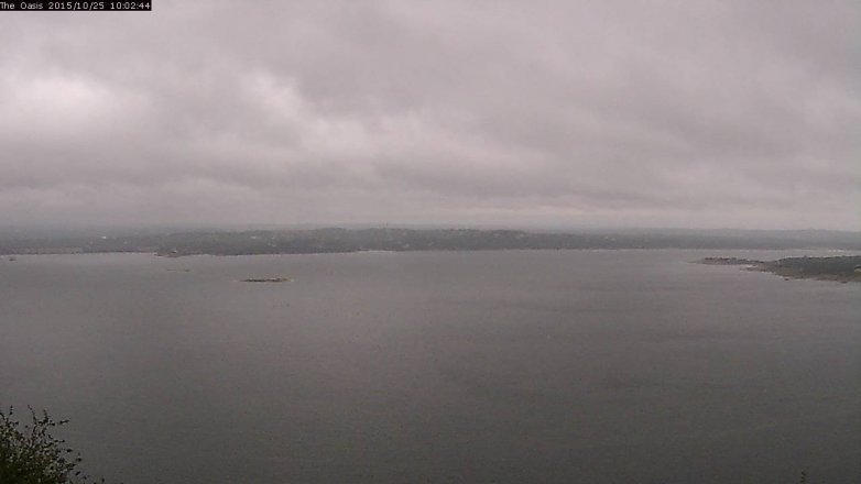 Lake Travis webcam, October 25, 2015 9:10 AM CT