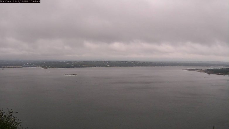 Lake Travis webcam, October 25, 2015 9:55 AM CT