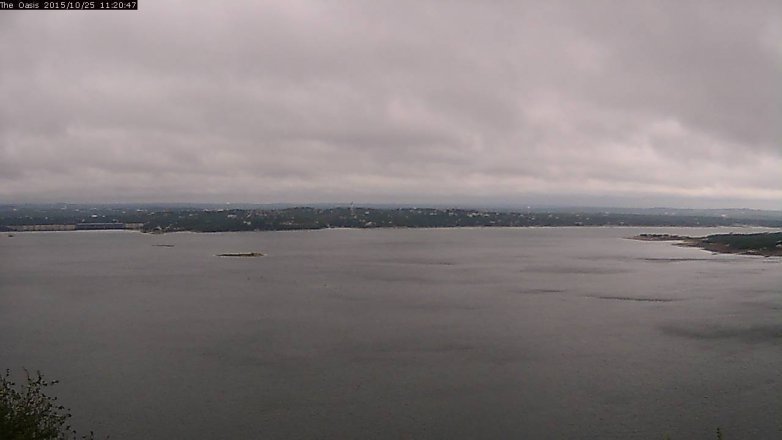 Lake Travis webcam, October 25, 2015 10:25 AM CT