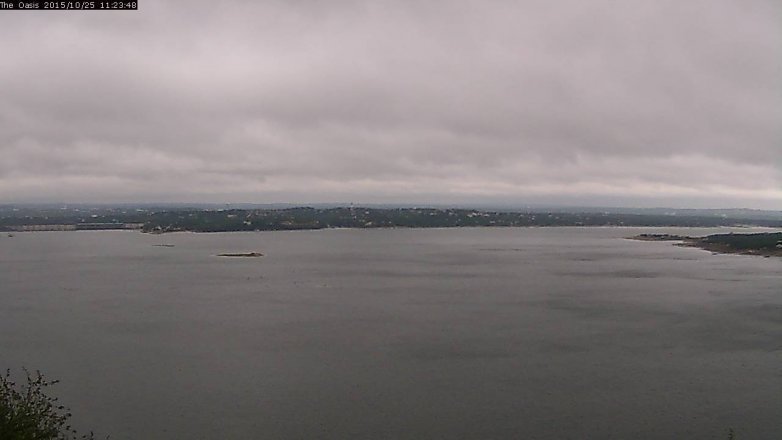 Lake Travis webcam, October 25, 2015 10:35 AM CT