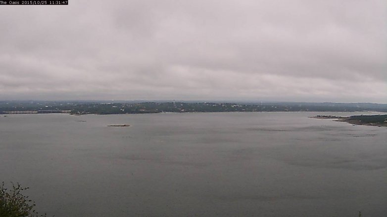 Lake Travis webcam, October 25, 2015 10:40 AM CT