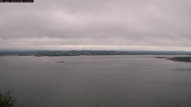 Lake Travis webcam, October 25, 2015 11:05 AM CT