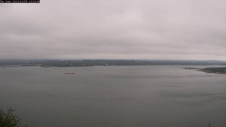 Lake Travis webcam, October 25, 2015 11:30 AM CT