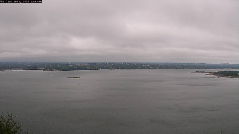 Lake Travis webcam, October 25, 2015 11:50 AM CT