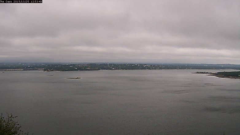 Lake Travis webcam, October 25, 2015 12:00 PM CT